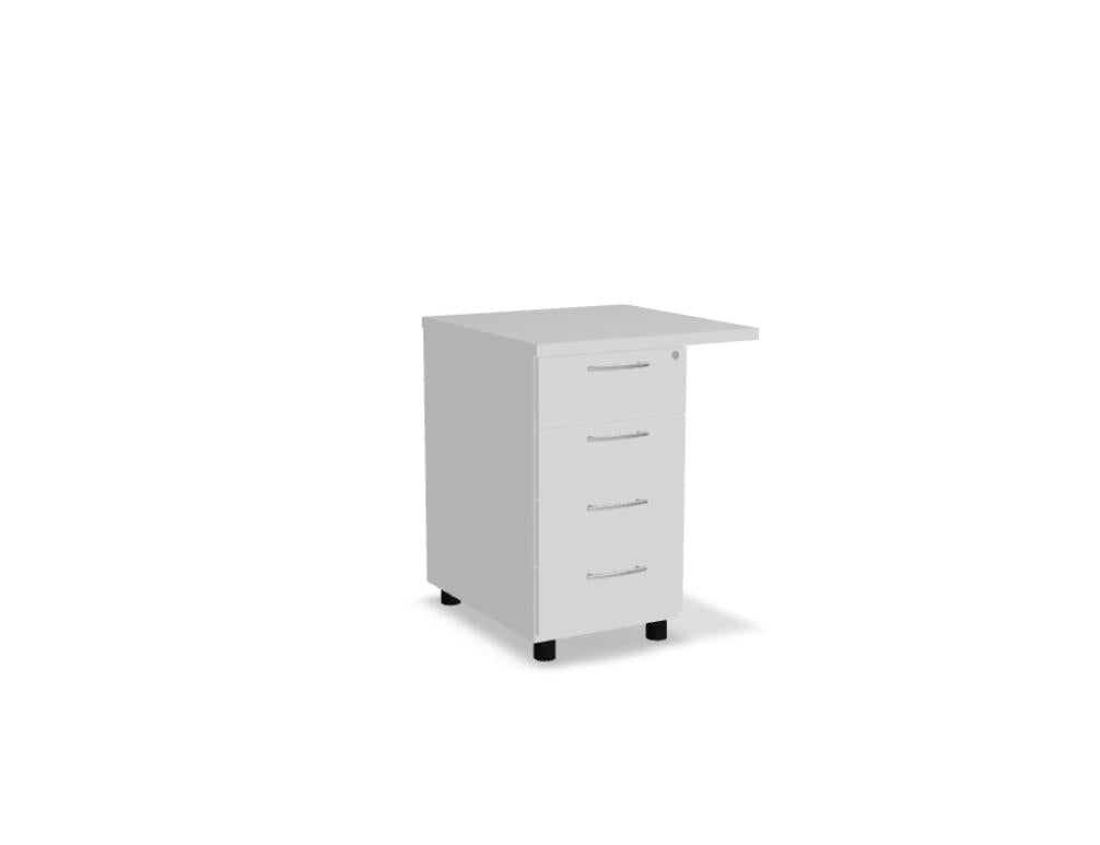 Basic KT664 - Standcontainer in Schwarz präsentiert im Onlineshop von KAQTU Design AG. Korpus ist von Mdd
