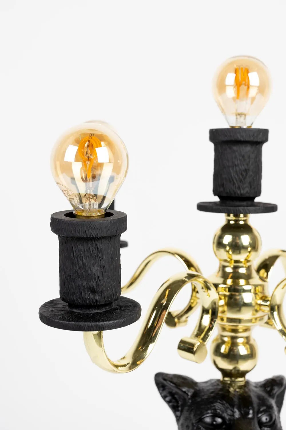 Stehlampe Proudly Crowned Panther schwarz in Black präsentiert im Onlineshop von KAQTU Design AG. Stehleuchte ist von Bold Monkey