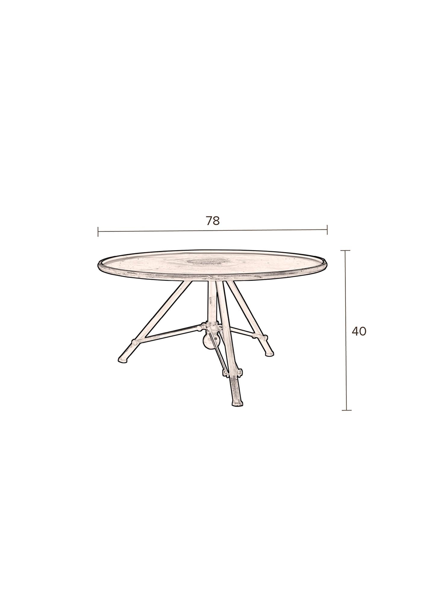 Beistelltisch BROK - KAQTU Design