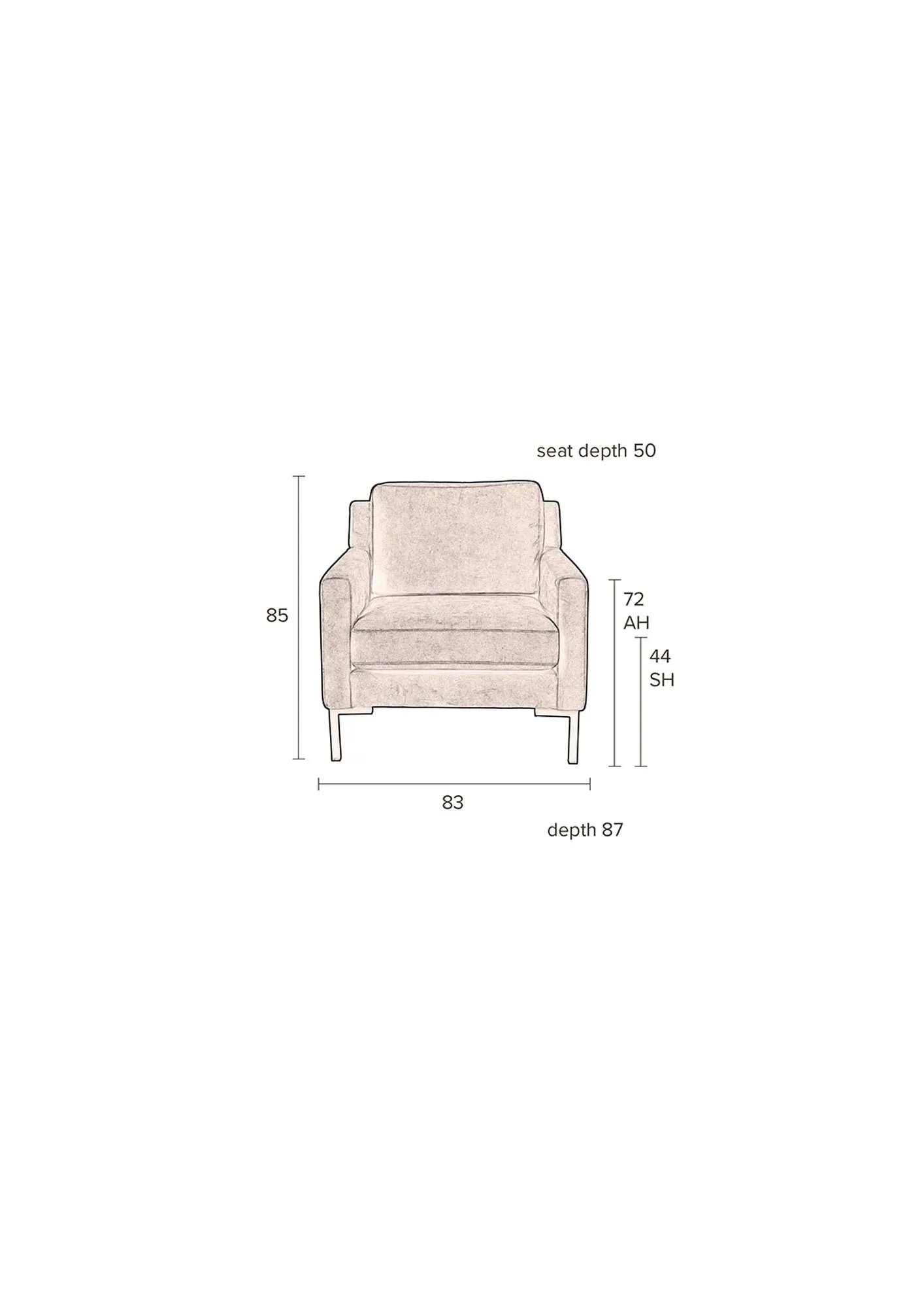 Sofa HOUDA 1 Sitzer - KAQTU Design