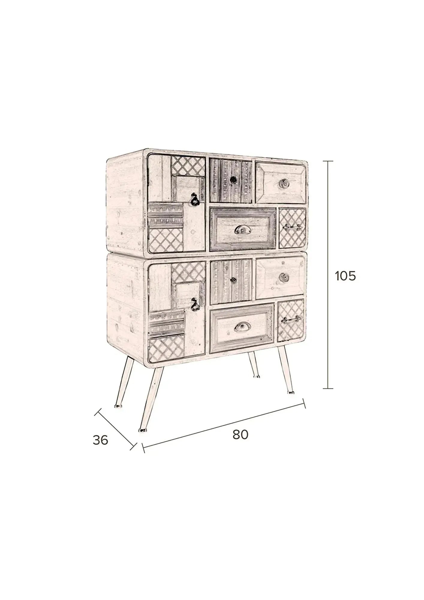 Dutchbone Cabinet Jove: Eleganter Stauraum für Ihr Zuhause.