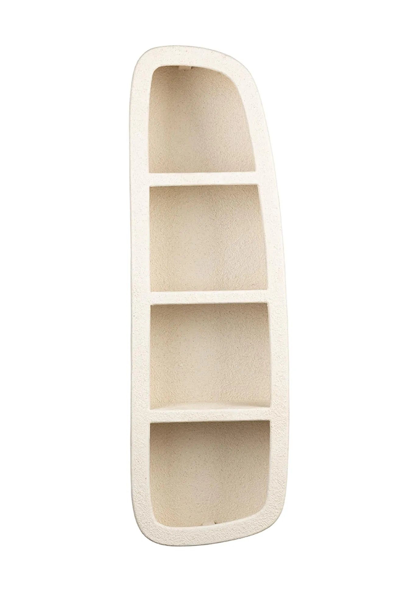 Wandregal Veda 3 Shelves aus recyceltem Marmor von Dutchbone