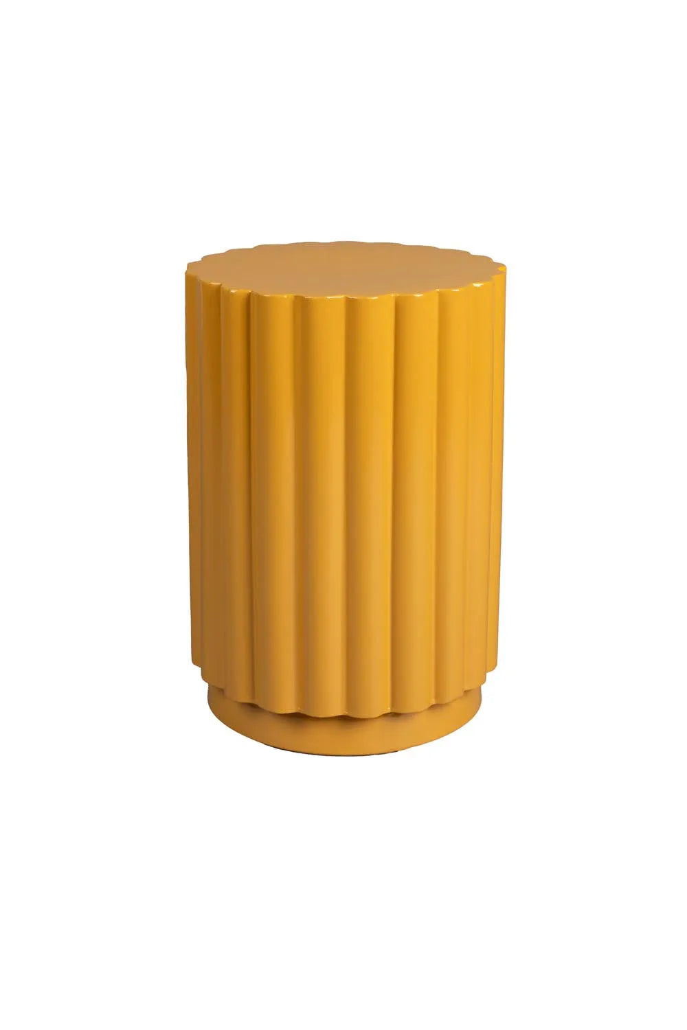 Hocker Camila Ocker in Yellow präsentiert im Onlineshop von KAQTU Design AG. Hocker ist von Dutchbone