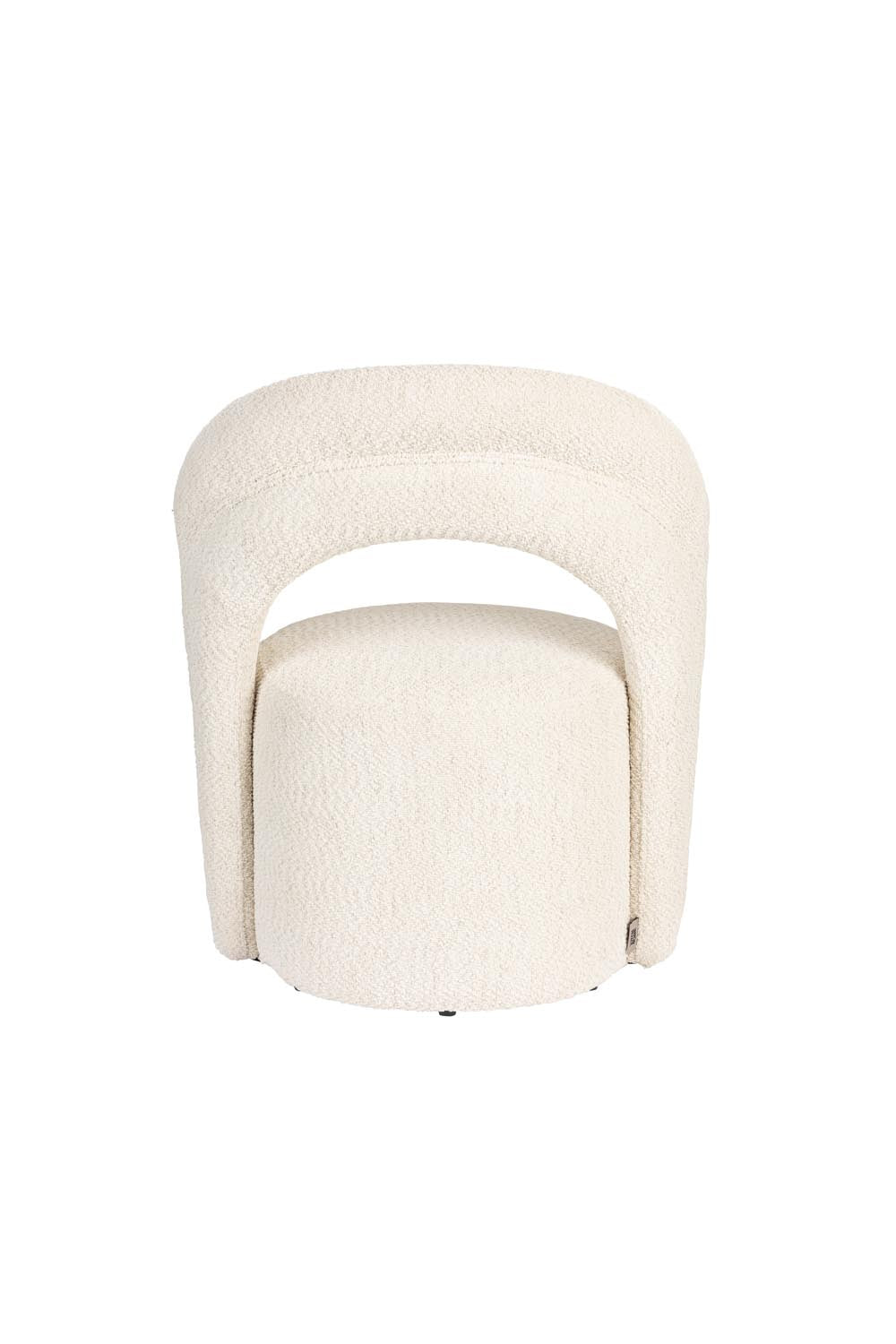 Eleganter Seina Loungesessel in Beige mit 360° Drehfunktion.