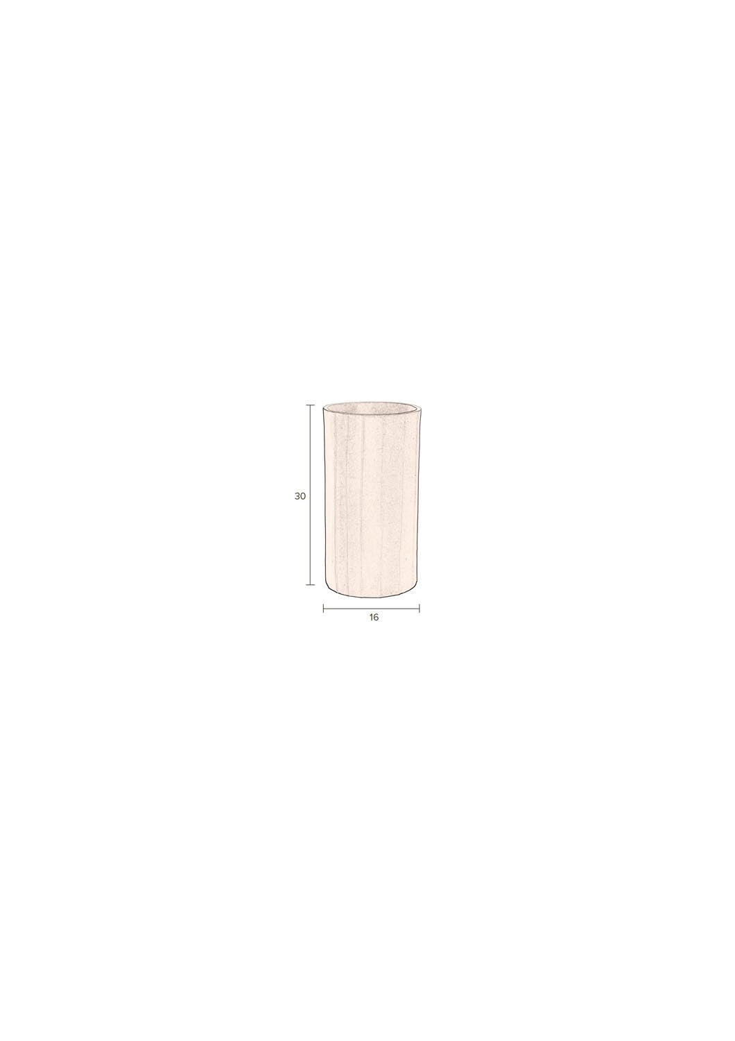 Vase Rander Beige in Beige präsentiert im Onlineshop von KAQTU Design AG. Vase ist von Dutchbone