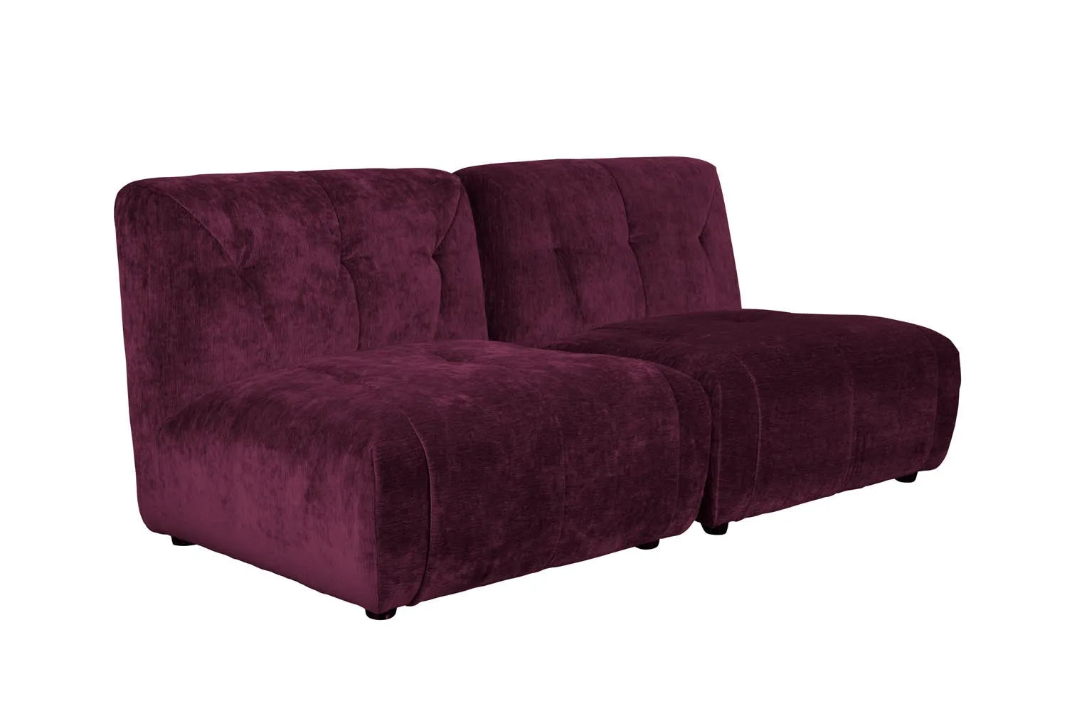 Sofa Giada 2-Sitzer Pflaume in Brown präsentiert im Onlineshop von KAQTU Design AG. 3er Sofa ist von Dutchbone