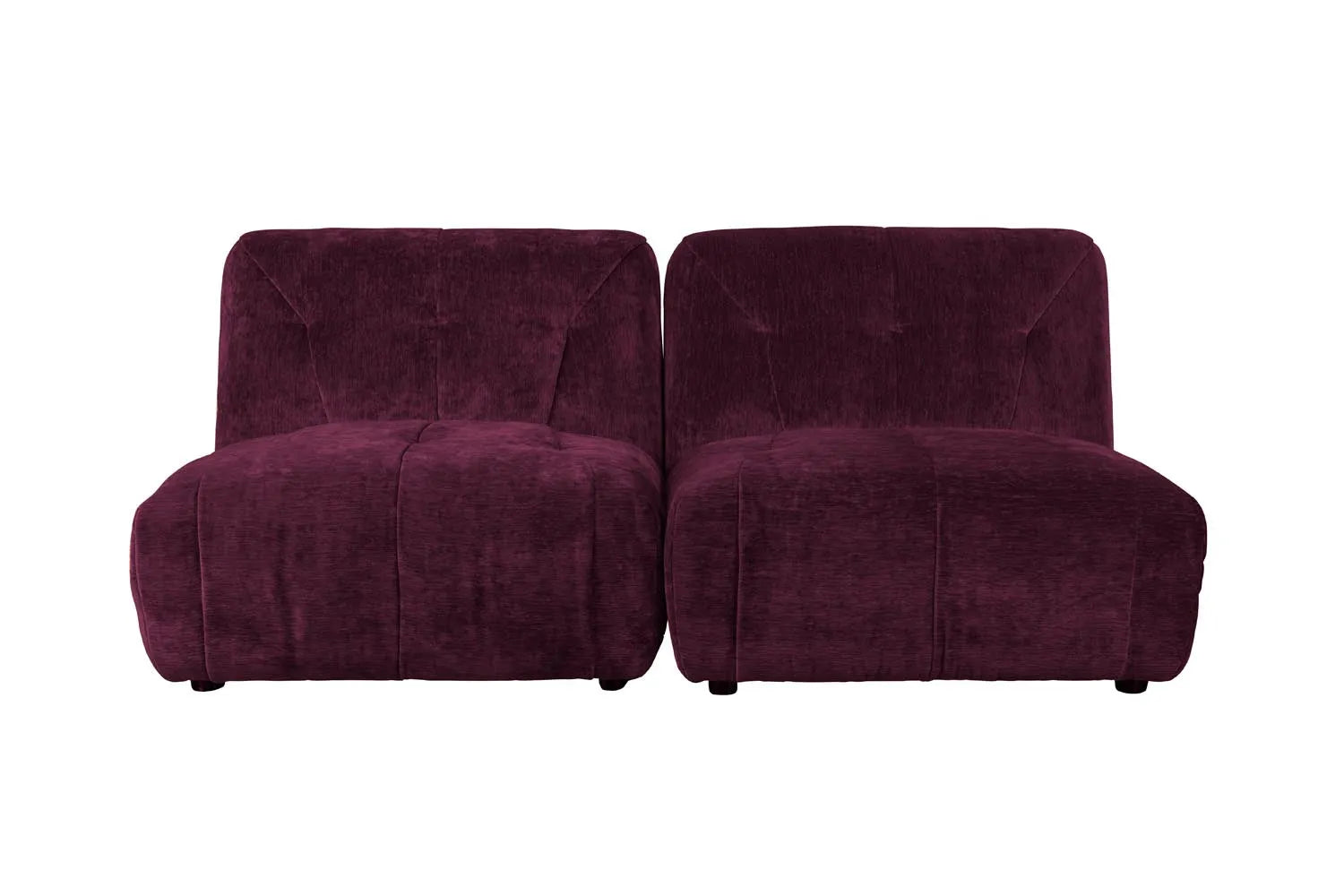 Sofa Giada 2-Sitzer Pflaume in Brown präsentiert im Onlineshop von KAQTU Design AG. 3er Sofa ist von Dutchbone