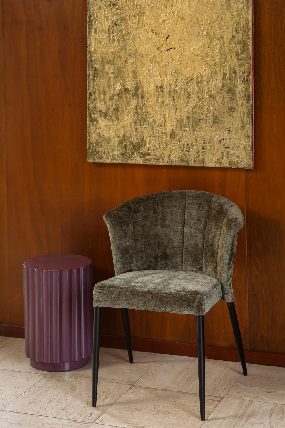 Hocker Camila Pflaume