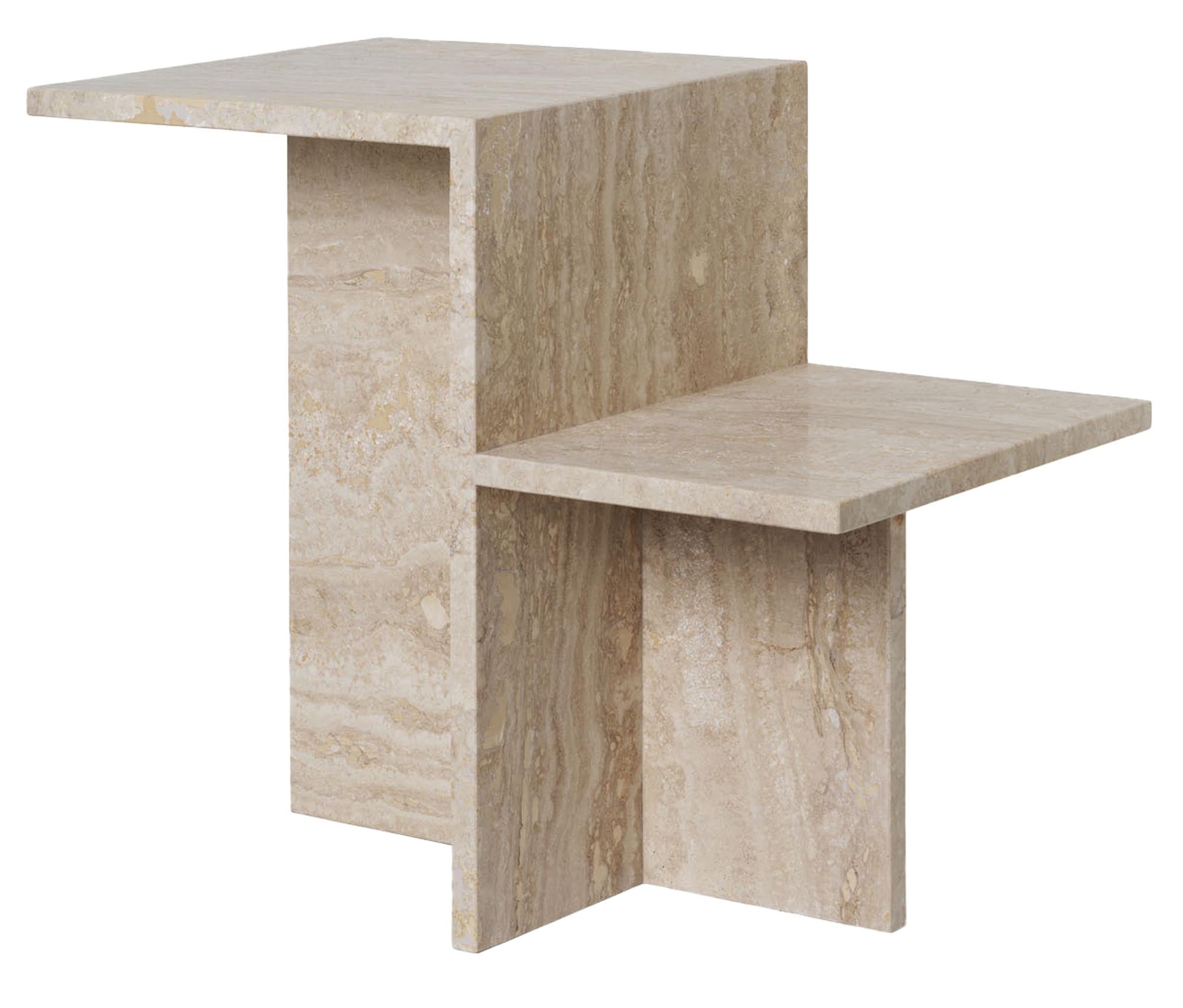Distinct Beistelltisch in Travertin  präsentiert im Onlineshop von KAQTU Design AG. Beistelltisch ist von Ferm Living