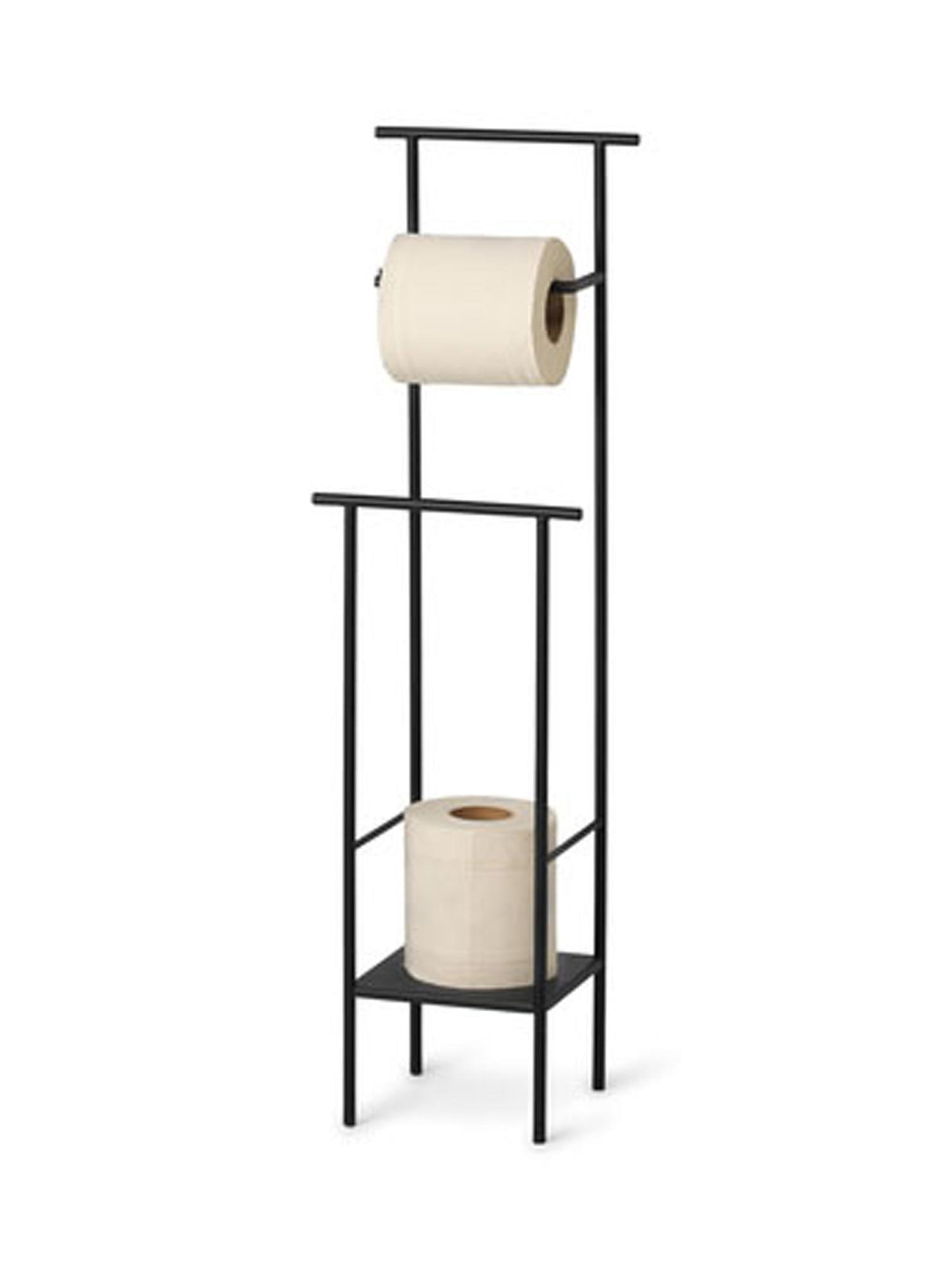 Dora Toilettenpapierständer in Schwarz präsentiert im Onlineshop von KAQTU Design AG. Toilettenpapierhalter ist von Ferm Living