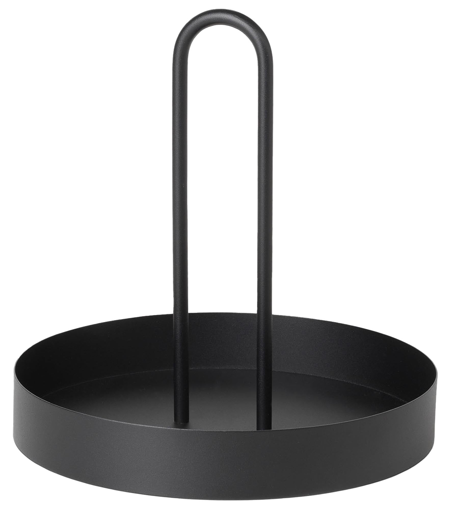 Grib Tablett in Schwarz präsentiert im Onlineshop von KAQTU Design AG. Tablett ist von Ferm Living