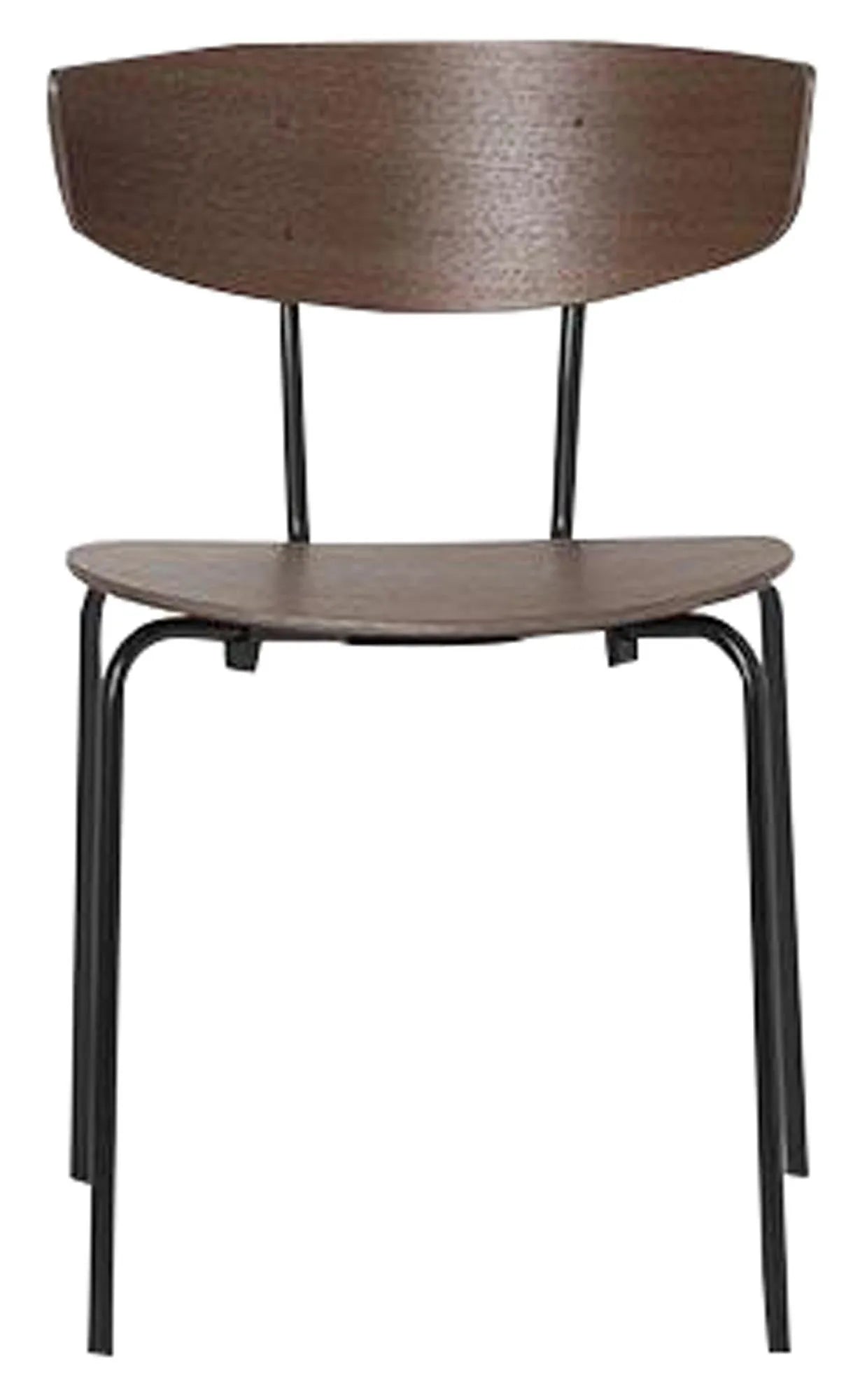 Herman Stuhl stapelbar in Dunkelbraun präsentiert im Onlineshop von KAQTU Design AG. Stuhl ist von Ferm Living