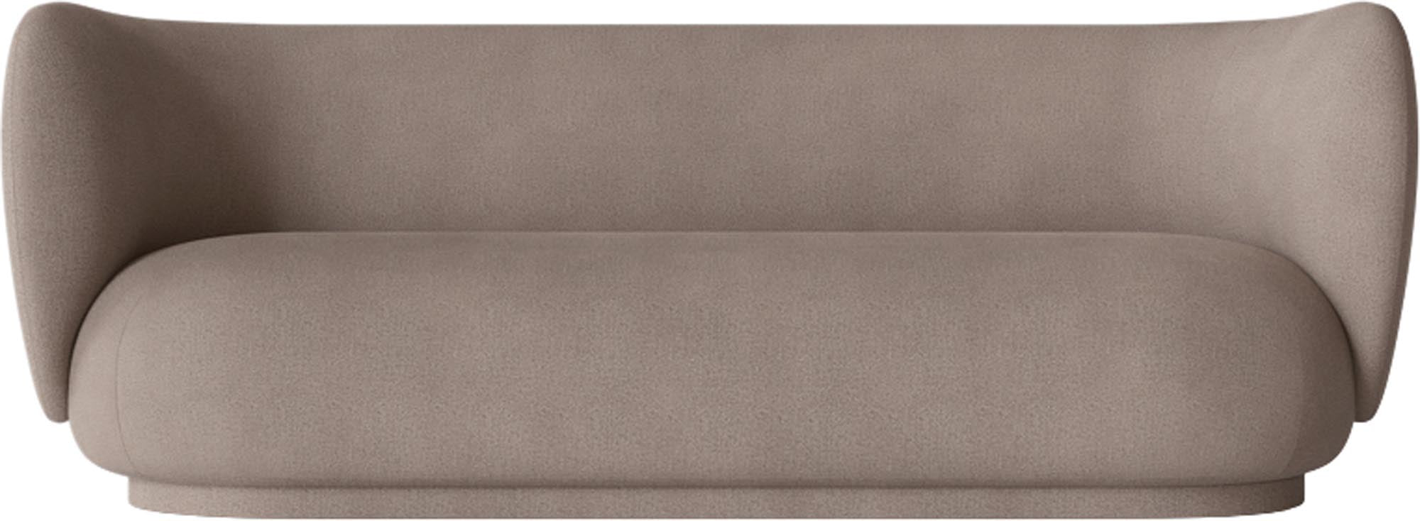Rico 3er Sofa: Zeitlose Form und luxuriöser Komfort von Ferm Living.