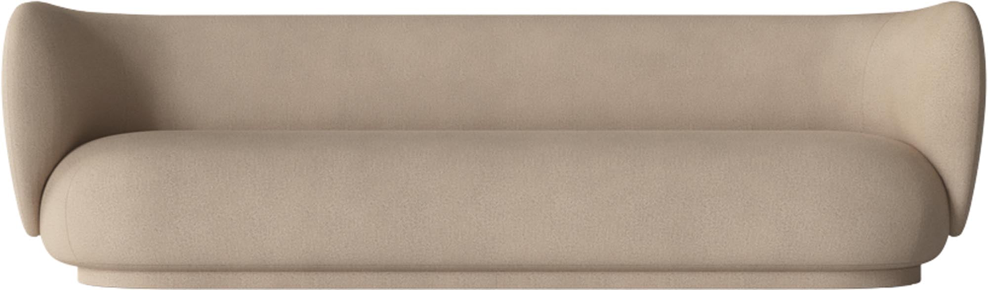 Rico 4er Sofa von Ferm Living: Stilvolles Design in gebürstetem Stoff.