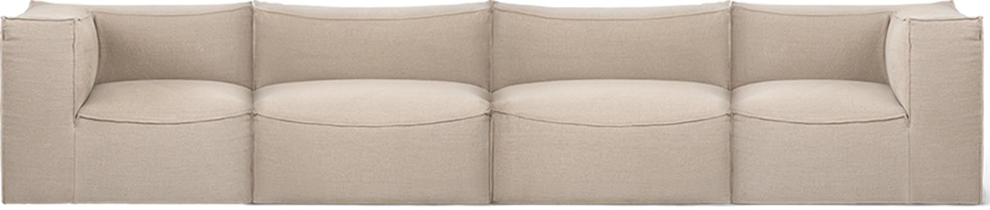 Das Catena Sofa von Ferm Living vereint italienische Handwerkskunst, modulare Vielseitigkeit und einladendes Design für maximalen Komfort.