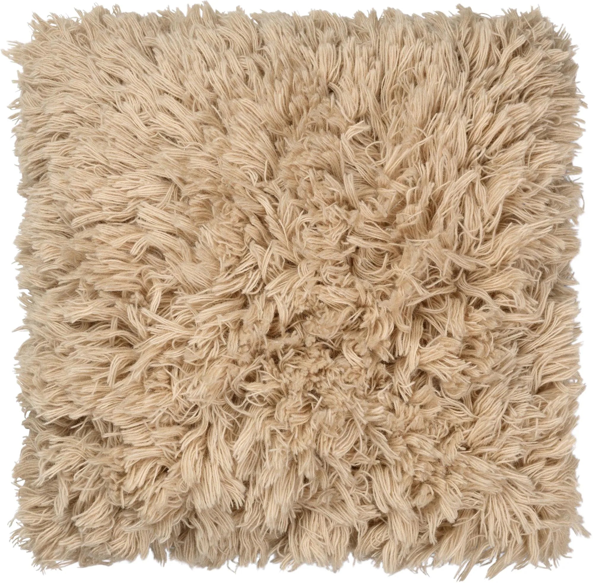 Meadow Hochflor Kissen: Flauschige, handgewebte Wolle aus Neuseeland für Wärme und Textur im Wohnraum.