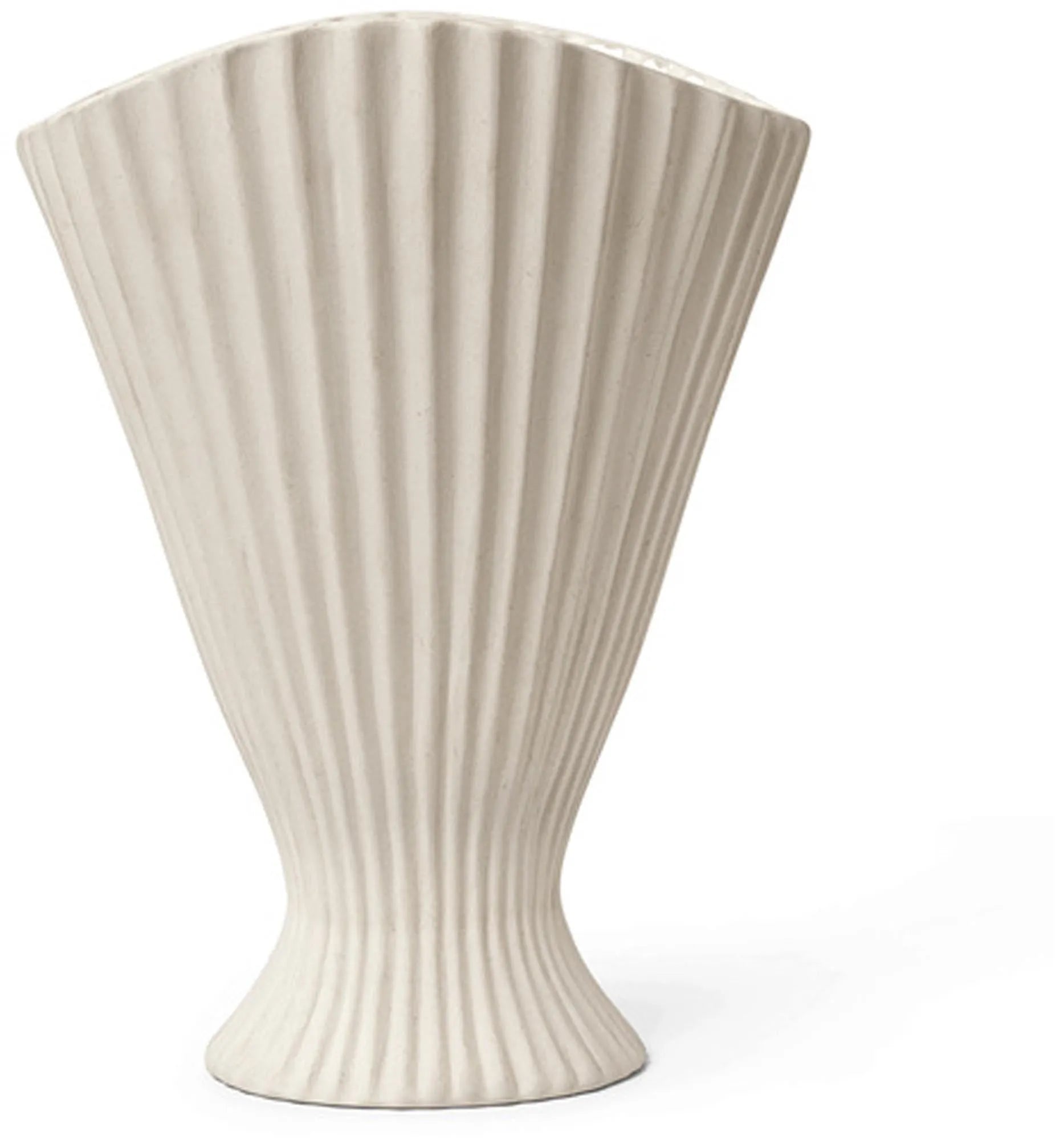 Elegante Off-White Vase von Ferm Living für zeitlose Wohnakzente.