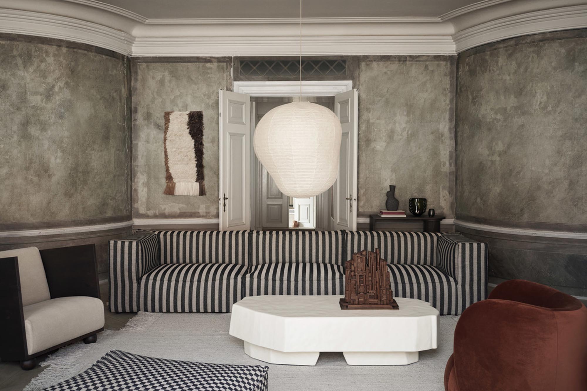 Kurbis Lampenschirm 80 in Natural präsentiert im Onlineshop von KAQTU Design AG. Lampenschirm ist von Ferm Living