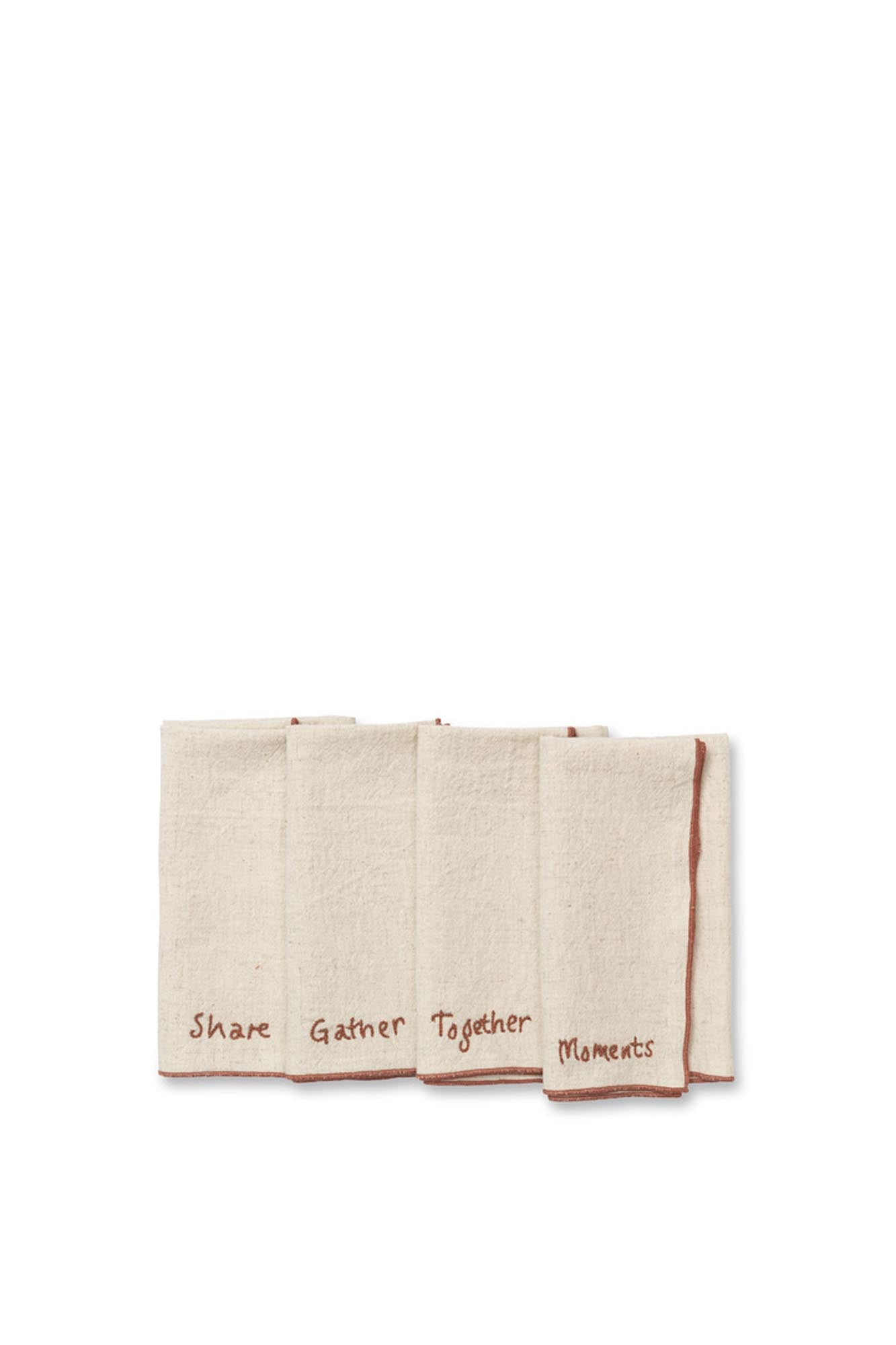 Stilvolle Occasion Servietten im 4er Set von Ferm Living, ideal für festliche Tischdekoration und unvergessliche Momente.