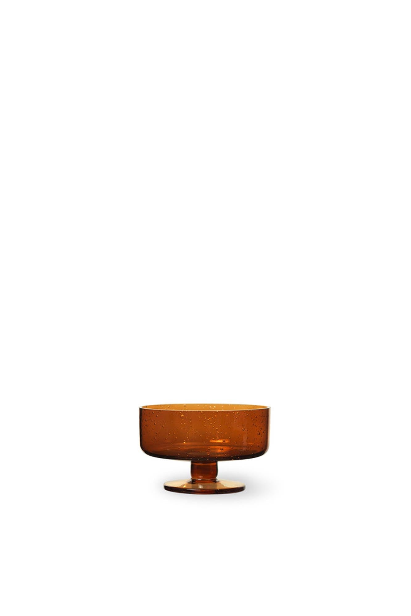 Oli Dessert Cup: Elegantes Design aus 50% recyceltem Glas, einzigartig durch Bläschen, spülmaschinenfest, ideal für Desserts.