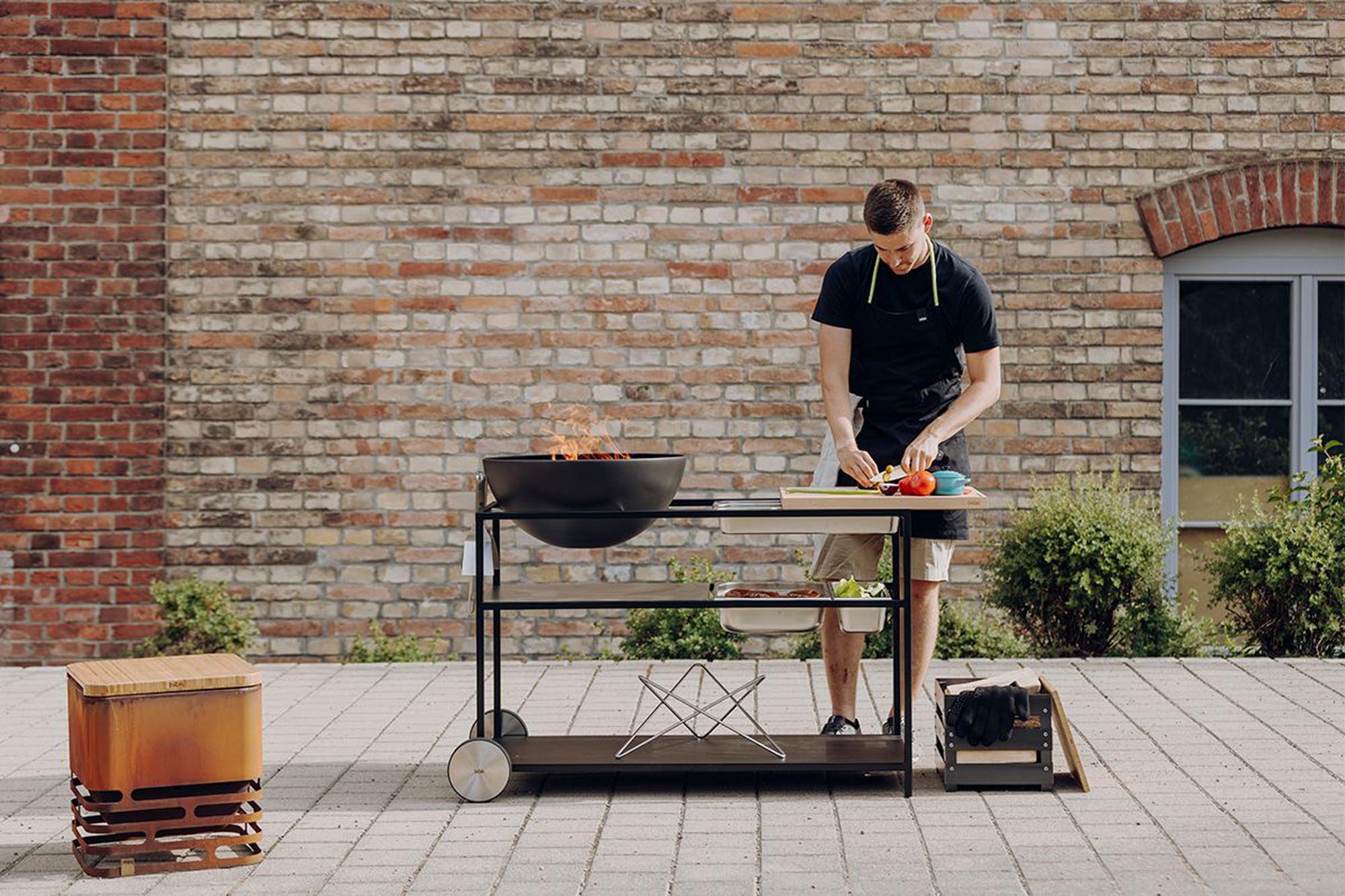 Fire Kitchen with Bowl 57 Plancha-grill set deep