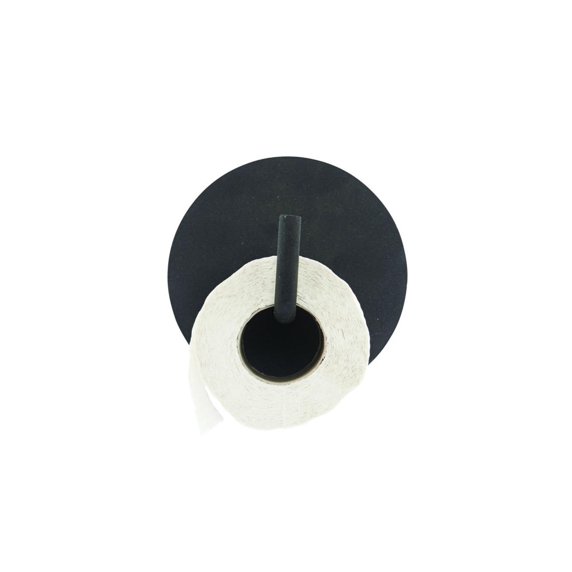 Moderner Toilettenpapierhalter in edlem Schwarz von House Doctor, der Funktionalität und ästhetisches Design harmonisch vereint.