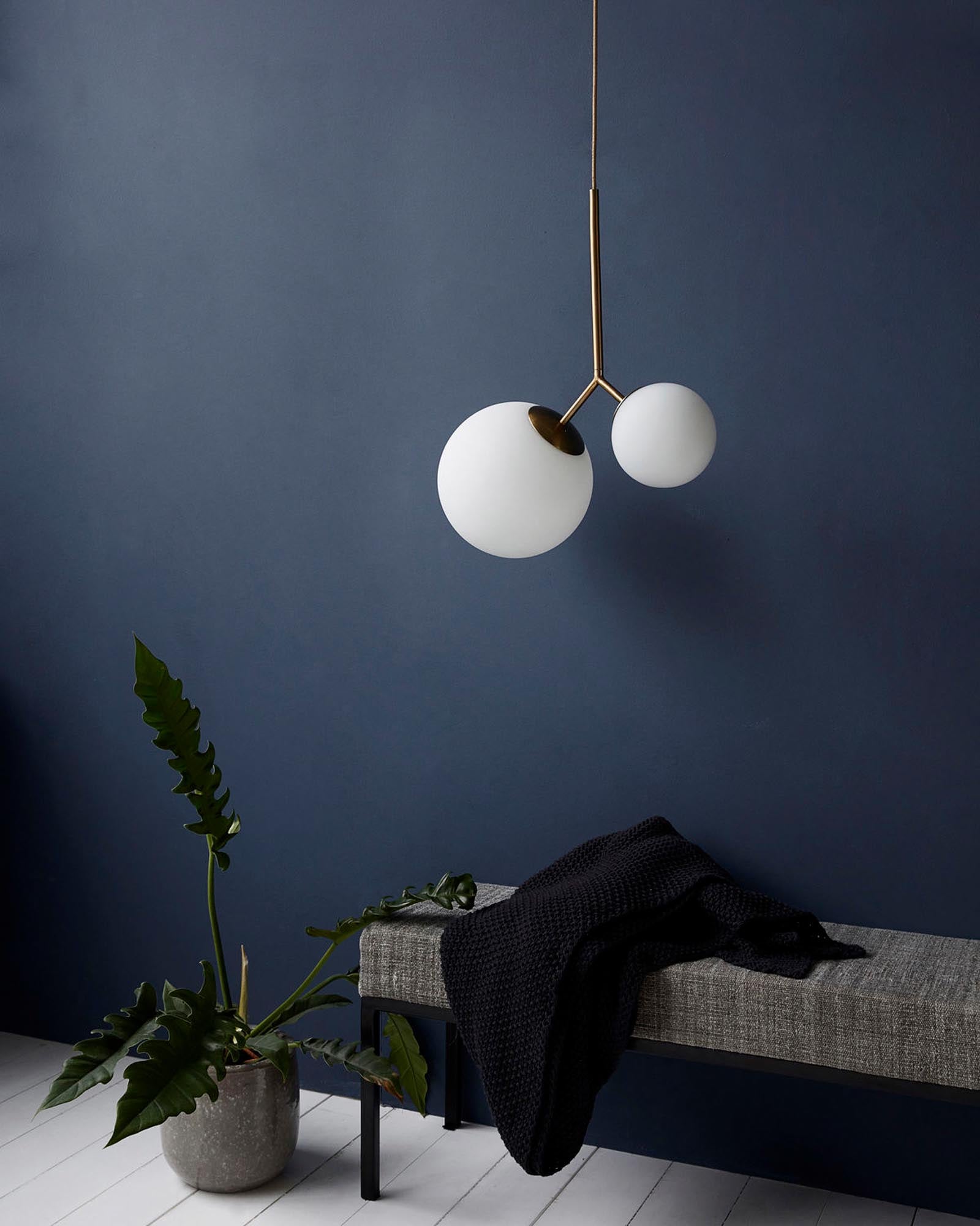 Lampe, Twice in Weiss präsentiert im Onlineshop von KAQTU Design AG. Pendelleuchte ist von House Doctor