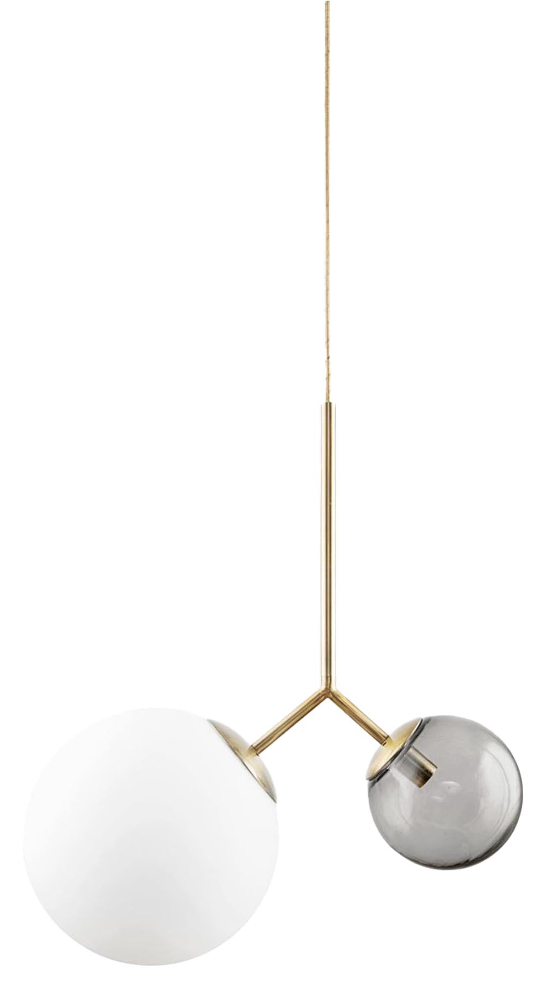 Lampe, Twice in Grau präsentiert im Onlineshop von KAQTU Design AG. Pendelleuchte ist von House Doctor