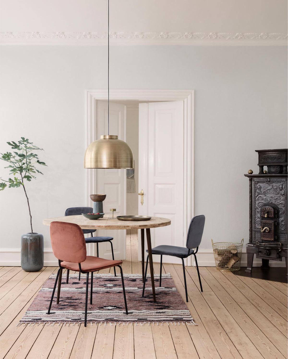 Lampe, Bowl in Messing präsentiert im Onlineshop von KAQTU Design AG. Pendelleuchte ist von House Doctor