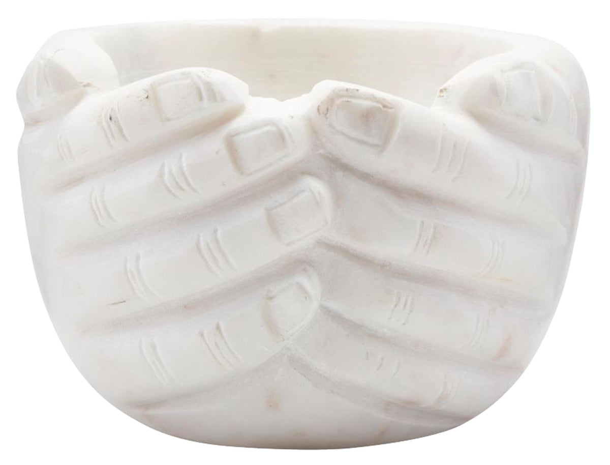 Schüssel, Hands in Weiss präsentiert im Onlineshop von KAQTU Design AG. Kunstgegenstände ist von House Doctor