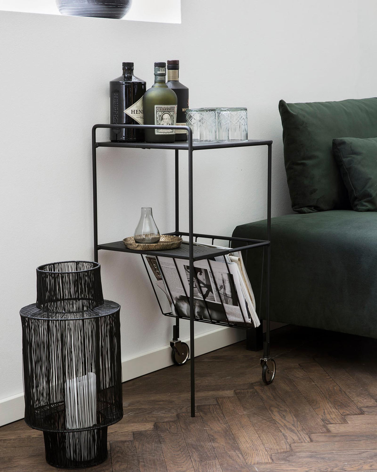 Trolley, Use in Schwarz präsentiert im Onlineshop von KAQTU Design AG. Servierwagen ist von House Doctor