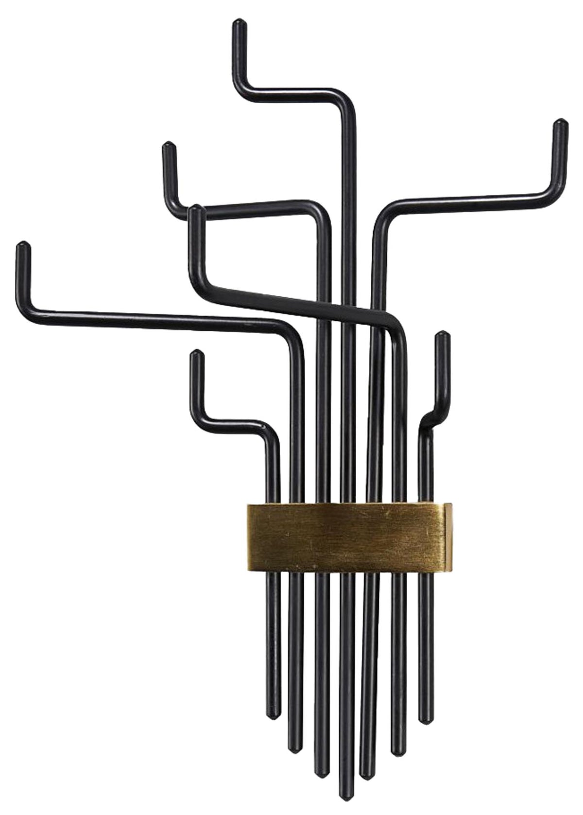 Haken, Pipes in Schwarz präsentiert im Onlineshop von KAQTU Design AG. Kleiderhaken ist von House Doctor
