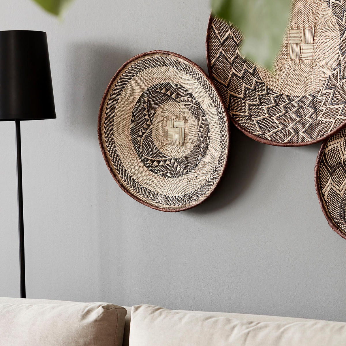 Körbe, Tonga in Natur präsentiert im Onlineshop von KAQTU Design AG. Aufbewahrungskorb ist von House Doctor