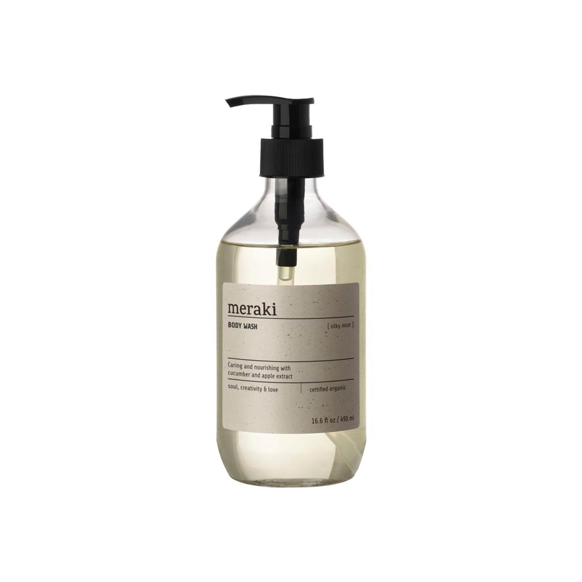 Body wash, Silky mist in Klar präsentiert im Onlineshop von KAQTU Design AG. Pflege ist von Meraki