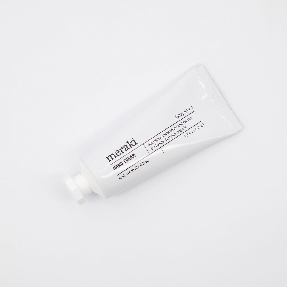 Hand cream, Silky mist in Weiß präsentiert im Onlineshop von KAQTU Design AG. Körperpflege ist von Meraki