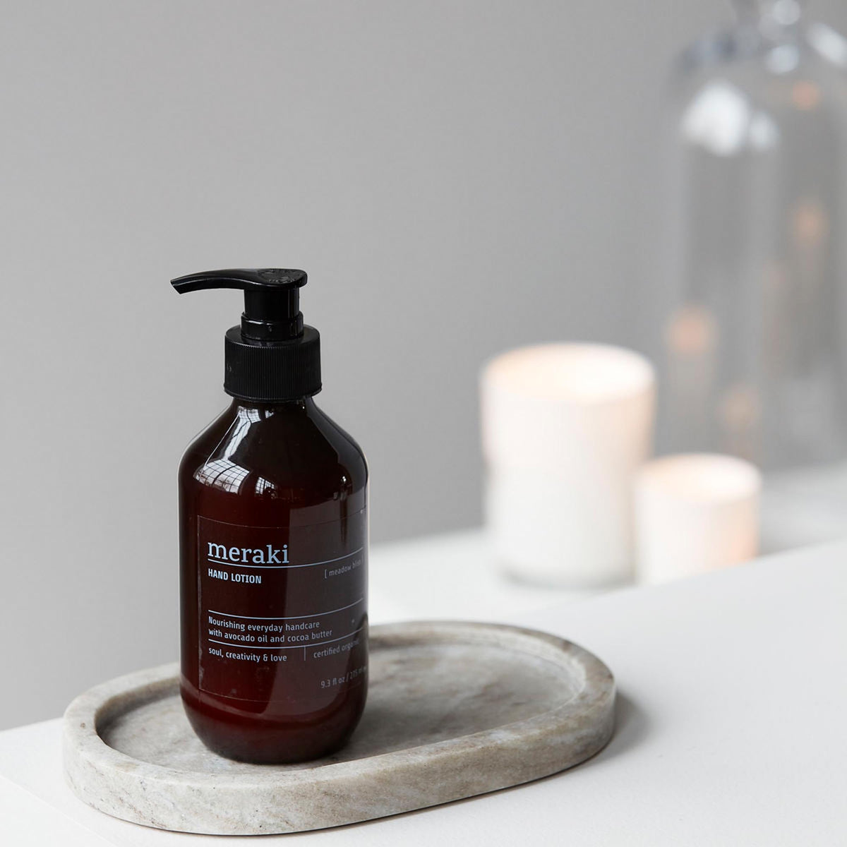 Hand Lotion, Meadow bliss in Braun präsentiert im Onlineshop von KAQTU Design AG. Körperpflege ist von Meraki