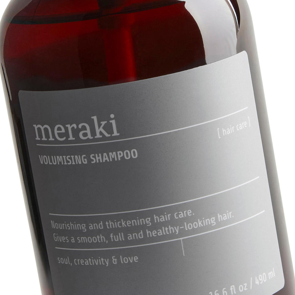 Volumising shampoo in Braun präsentiert im Onlineshop von KAQTU Design AG. Duschmittel + Shampoo ist von Meraki
