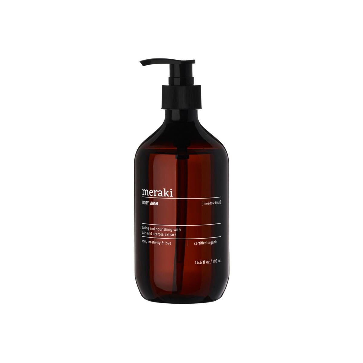 Body wash, Meadow bliss in Braun präsentiert im Onlineshop von KAQTU Design AG. Duschmittel + Shampoo ist von Meraki