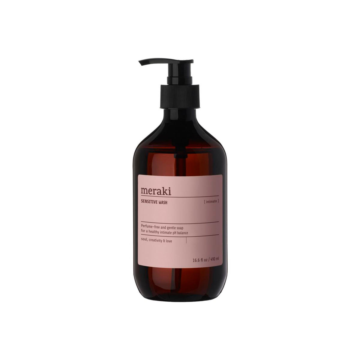 Sensitive wash, Intimate in Braun präsentiert im Onlineshop von KAQTU Design AG. Duschmittel + Shampoo ist von Meraki