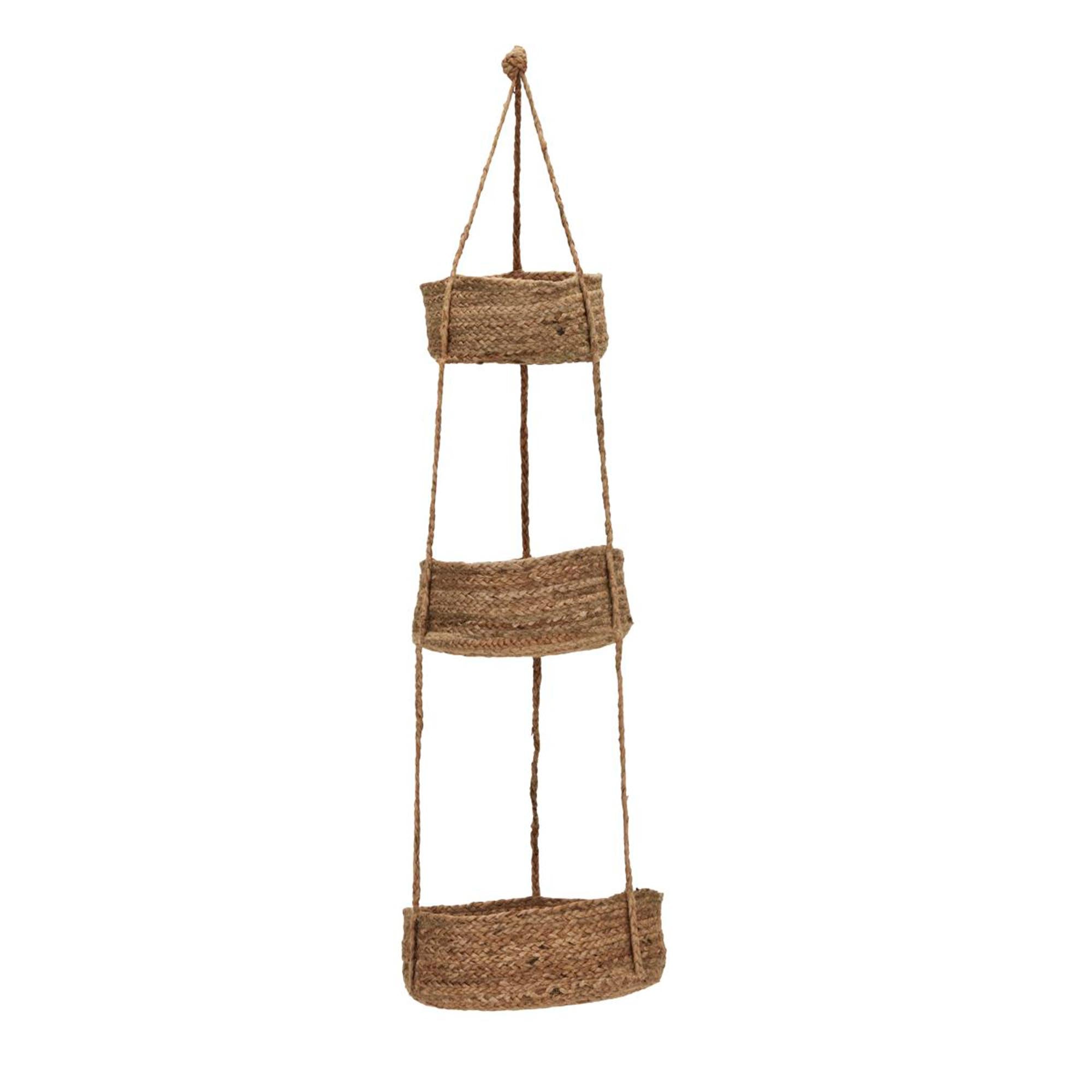 Hanging baskets, HDHaan, Natur in Natur präsentiert im Onlineshop von KAQTU Design AG. Aufbewahrungskorb ist von House Doctor