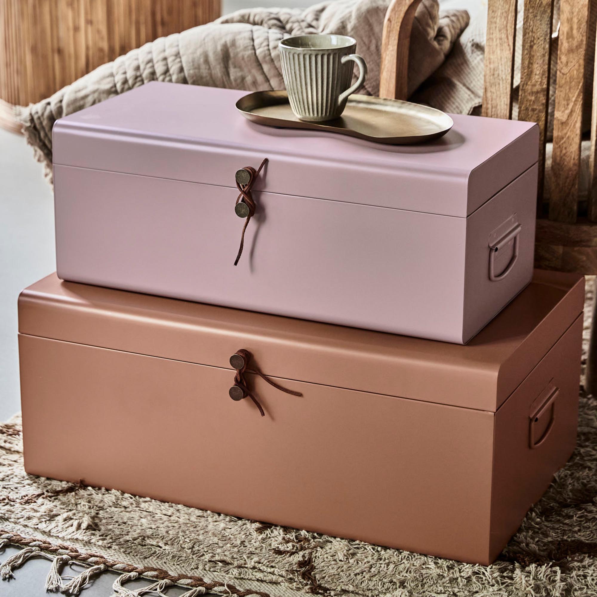 Aufbewahrung, HDMetal, Beige/Rose in Beige/Rose präsentiert im Onlineshop von KAQTU Design AG. Aufbewahrungsbox ist von House Doctor