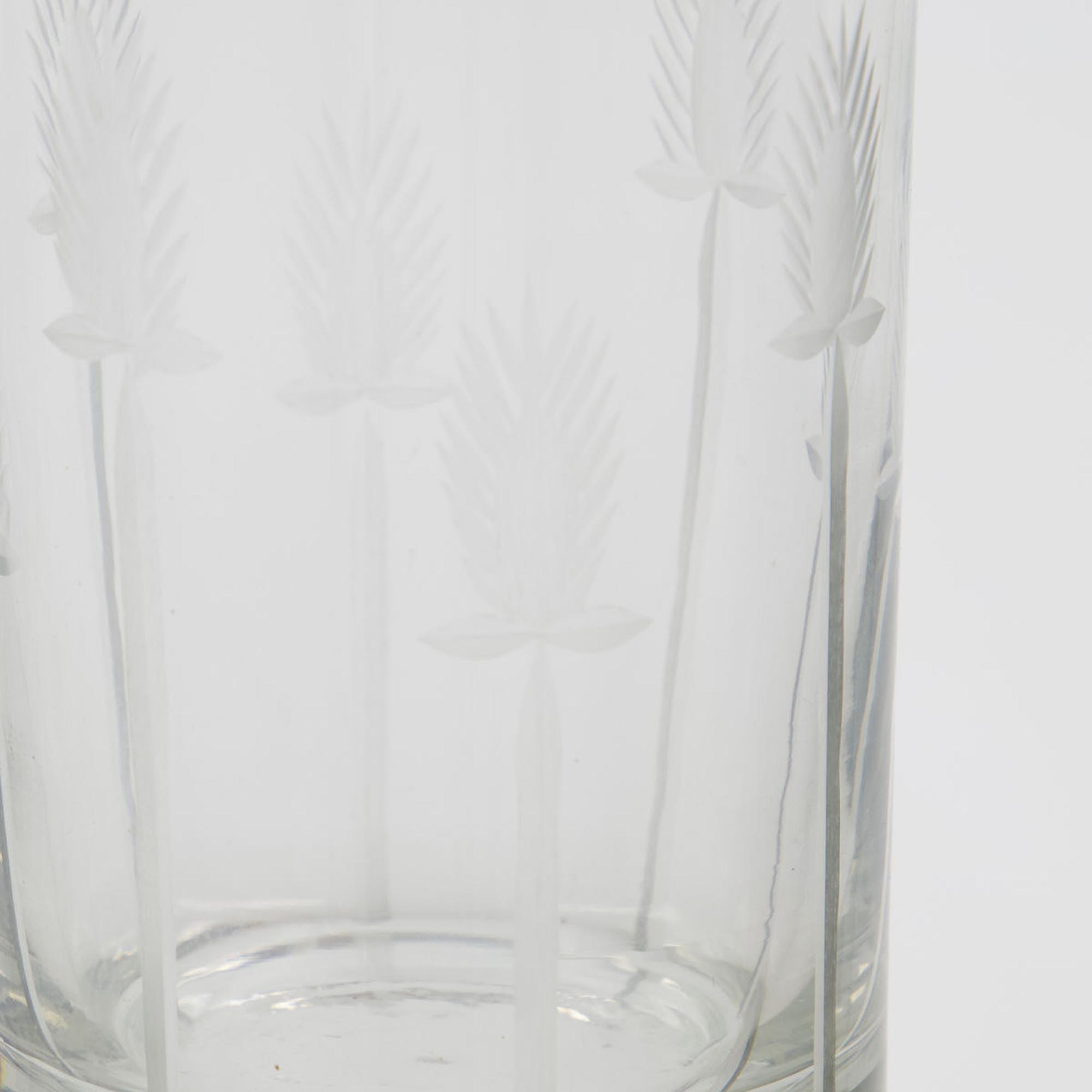 Stilvolles Longdrinkglas HDVintage von House Doctor, kristallklar.