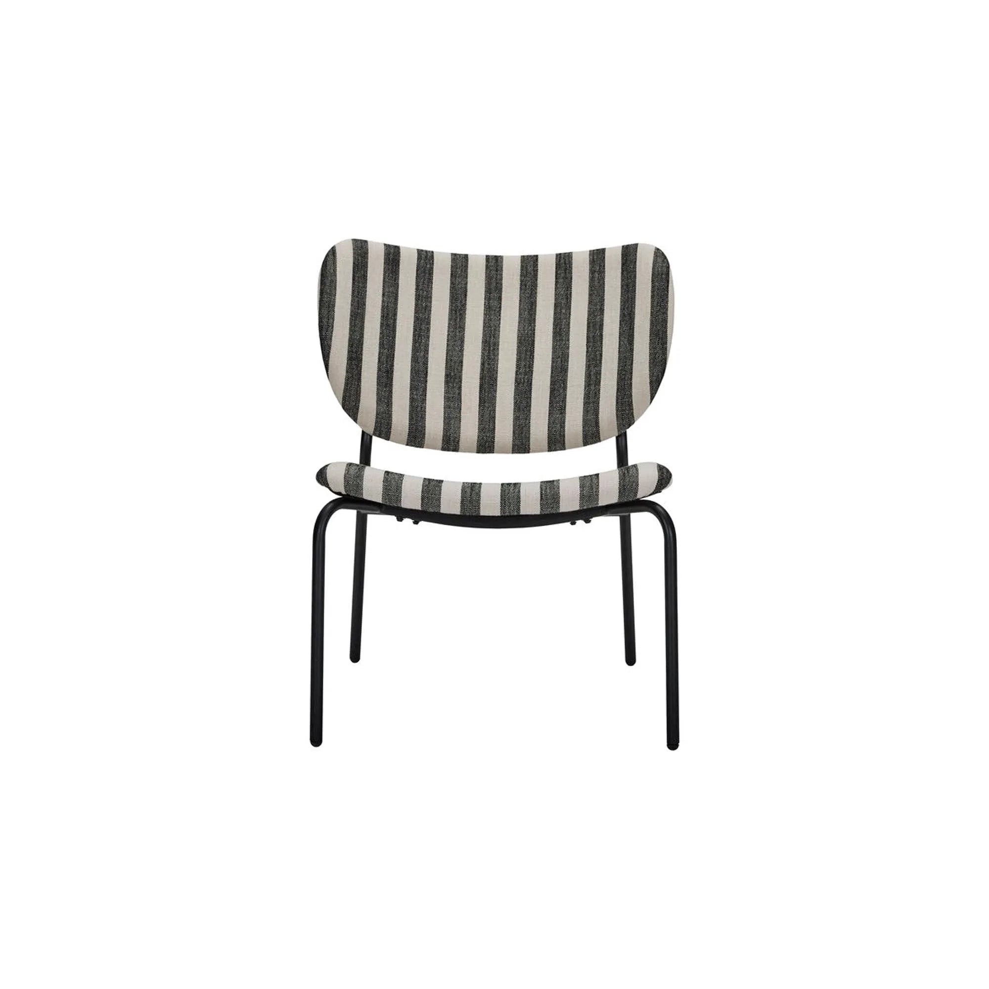 Moderner HDLonga Lounge-Sessel von House Doctor in Schwarz/Off-Weiß.