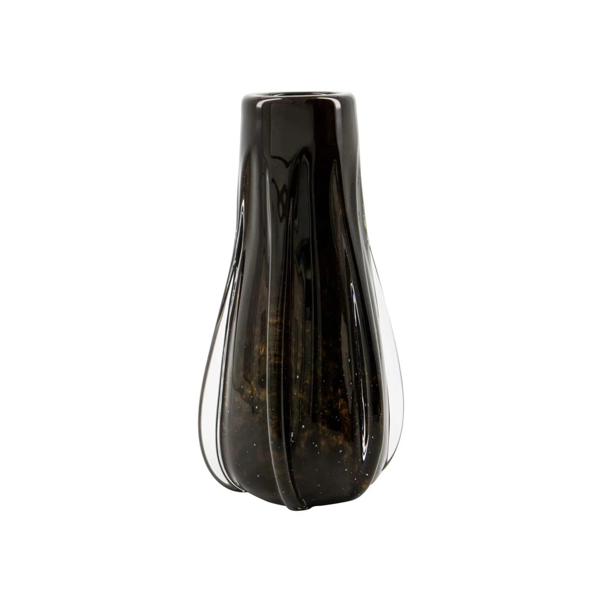 Elegante, handgefertigte braune Vase von House Doctor. Einzigartiges Design, ideal für Blumen oder als stilvolles Dekor.