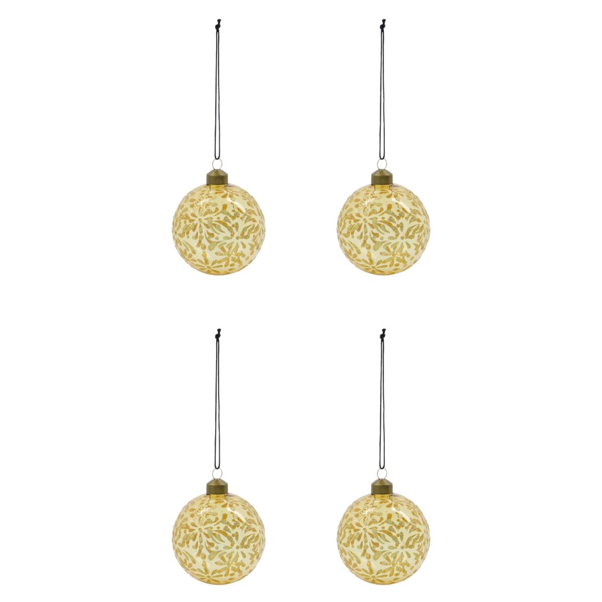 Entdecke die eleganten Ornamente, HDMente, Gold von House Doctor. Luxuriöse Glaskugeln für deinen Weihnachtsbaum, die festliche Atmosphäre schaffen.