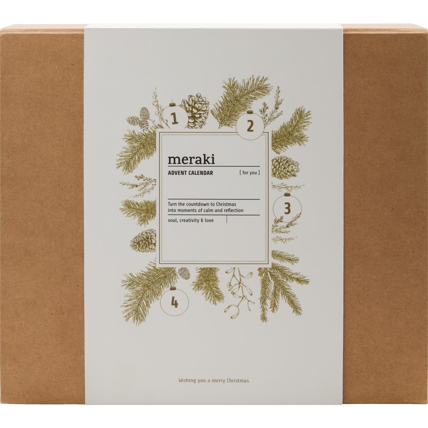 Elegante, nachhaltige Geschenkbox mit winterlichen Motiven, ideal für kleine Überraschungen und Wiederverwendung.