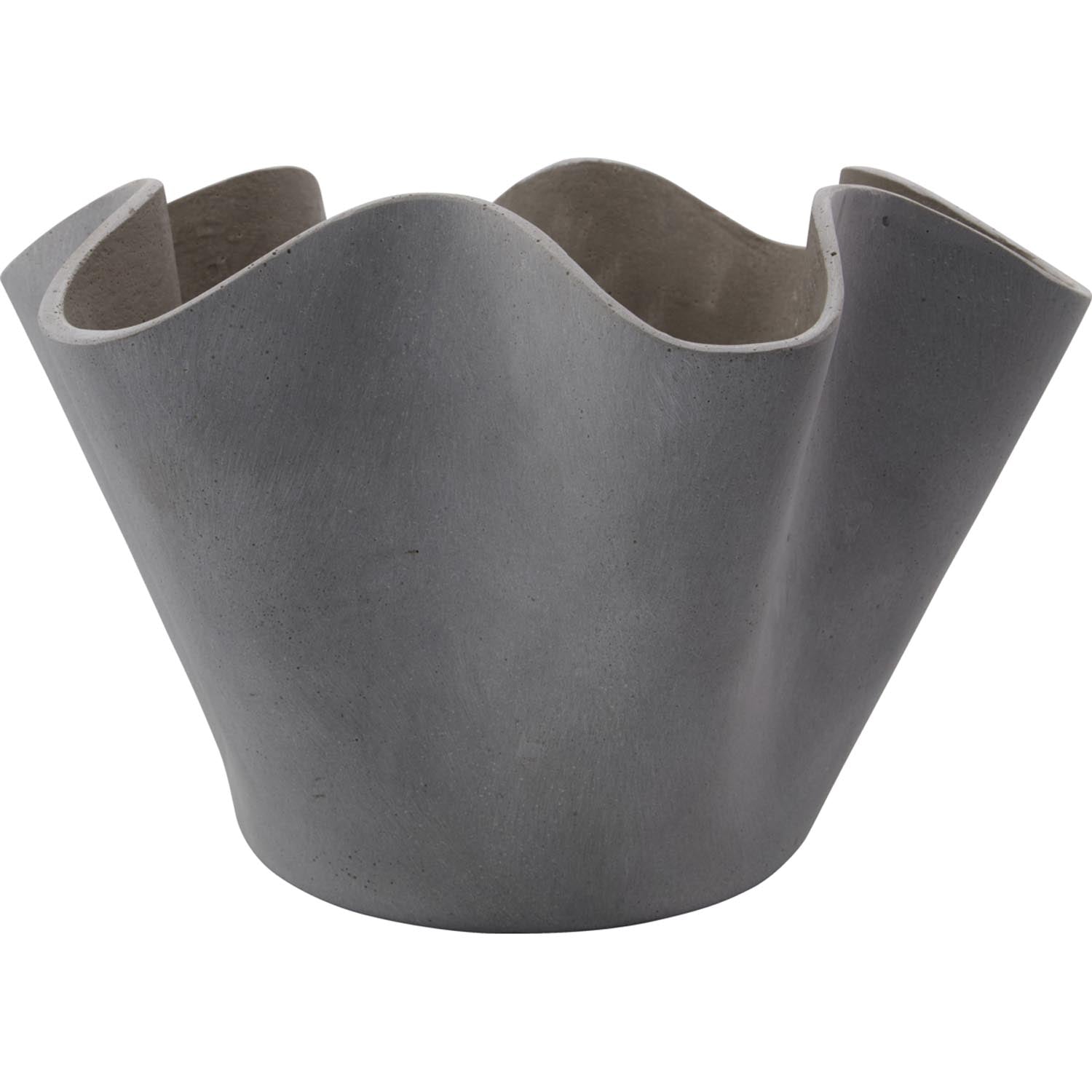 Eleganter HDVaso Blumentopf in Grau von House Doctor: wetterfest, handgefertigt, einzigartiges Design für Innen- und Aussenbereich.