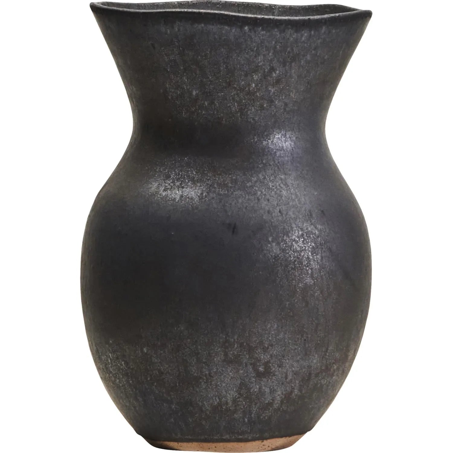 Elegante, mattschwarze Keramikvase von House Doctor, ideal für Blumenarrangements, verleiht jedem Raum Stil und Raffinesse.