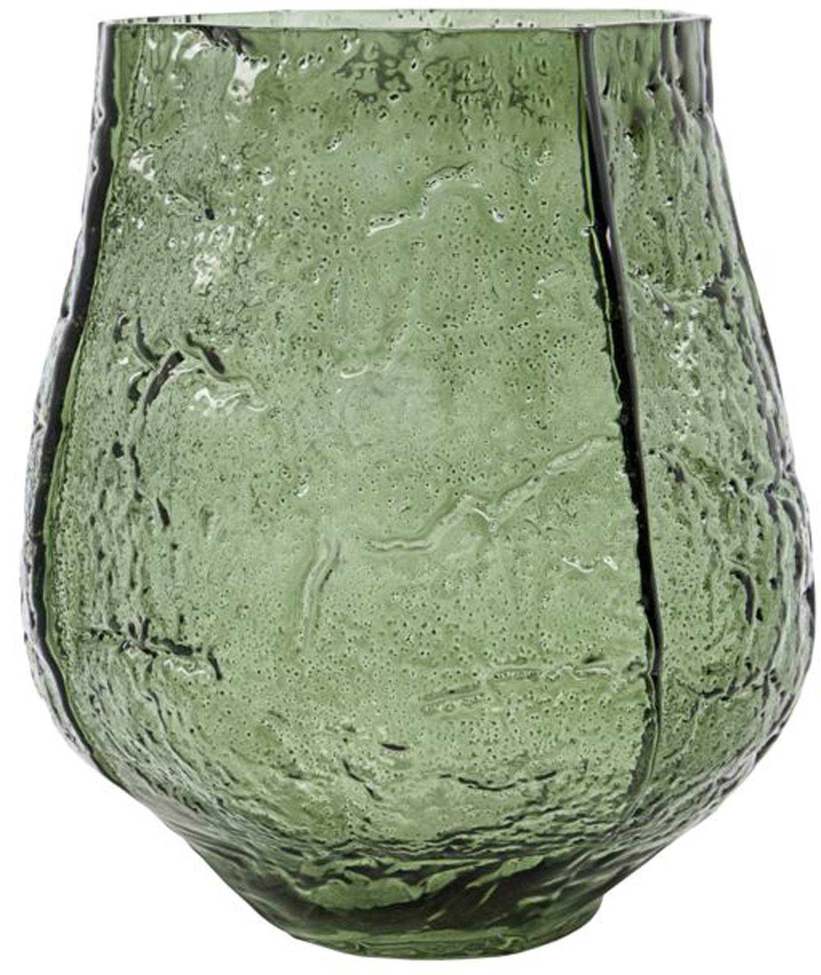 Entdecke die Moun Vase von House Doctor: eine grüne Glasvase mit modernem Design, perfekt für frische Blumen und skandinavisches Flair.