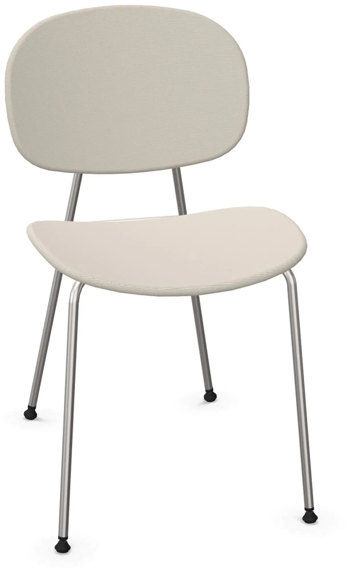 TONDINA POP gepolstert in Hellgrau / Chrom präsentiert im Onlineshop von KAQTU Design AG. Stuhl ist von Infiniti Design